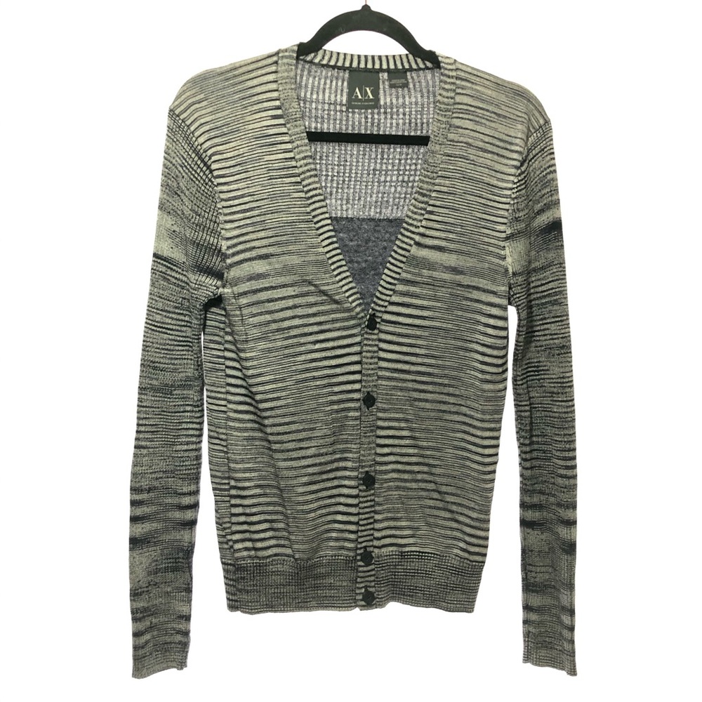 Armani Exchange cardigan striped size XS gray